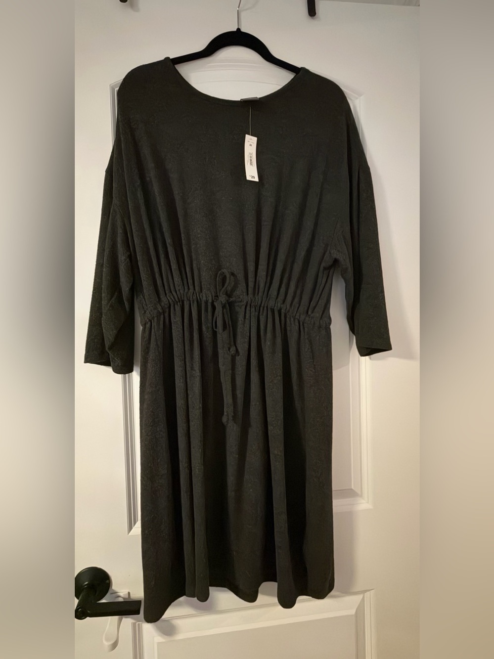 Joe Fresh Active - Charcoal Grey Drawstring Waist Casual Dress - NWT - Size 2X